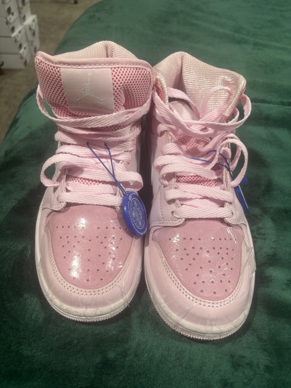 Nike Pink Women High-Top Sneakers